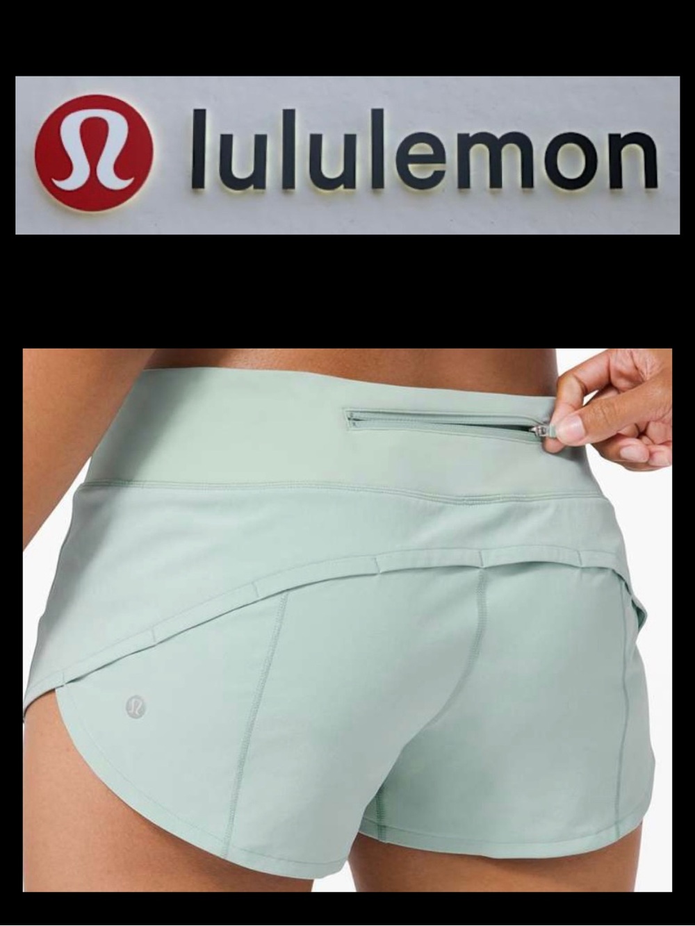 LULULEMON SPEED UP SHORT *2.5" Hazy Jade